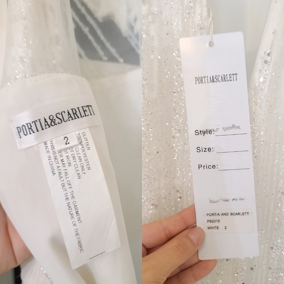 Portia & Scarlett | Sparkly Glitter 3D Floral Gown White Style PS2015 NEW Size 2 - Picture 4 of 17